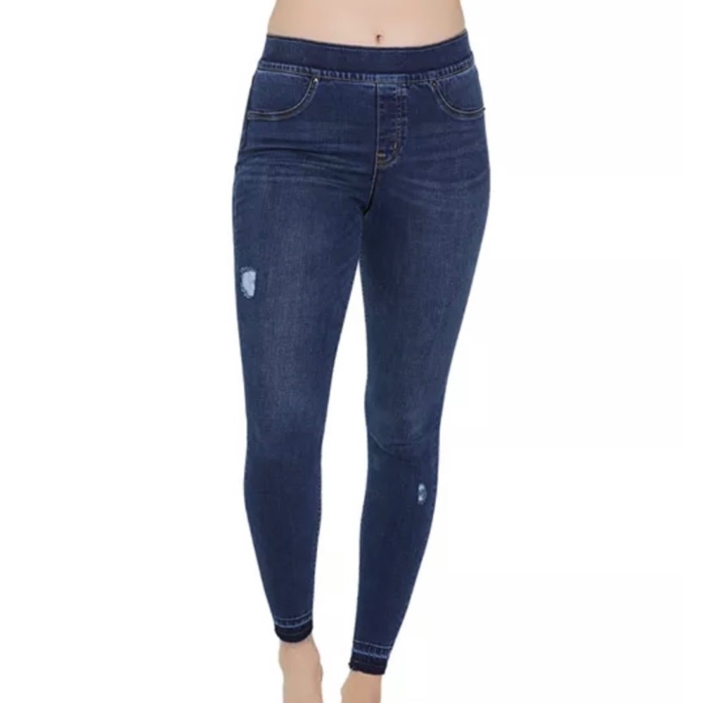 Spanx Skinny Distressed Jeans